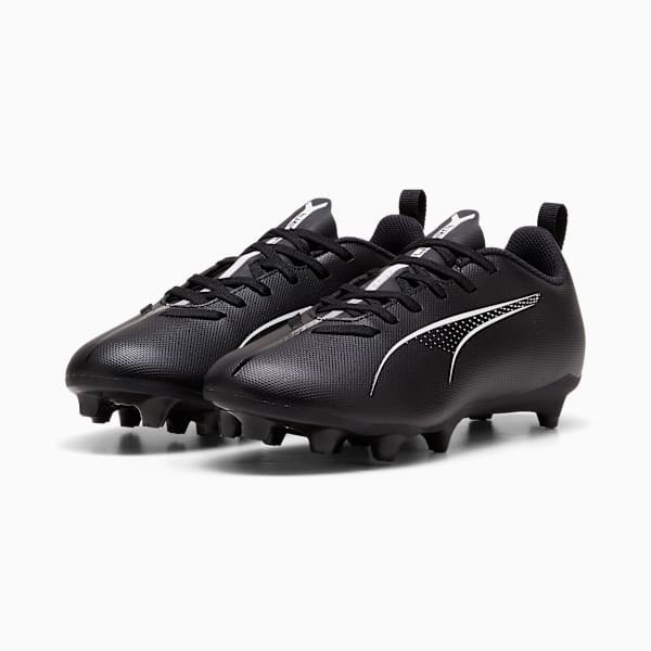 Tacos de fútbol ULTRA 5 PLAY FG/AG juvenil, PUMA Black-PUMA White, large-MEX