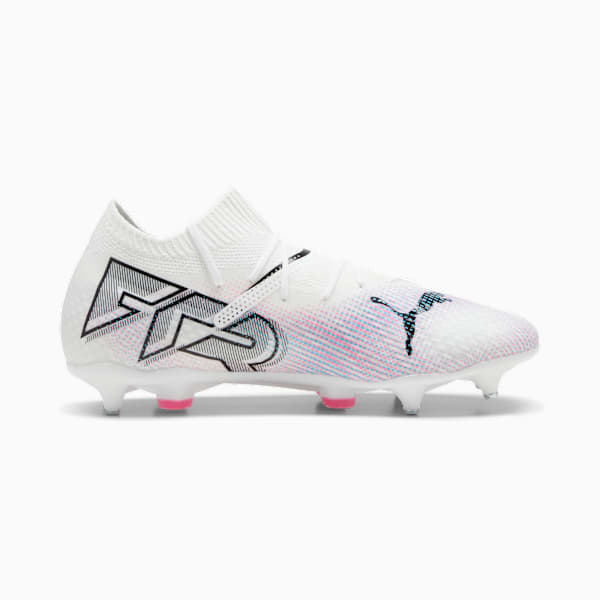 FUTURE 7 PRO MxSG Football Boots, PUMA White-PUMA Black-Poison Pink, large-ZAF