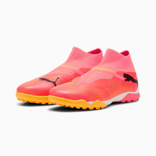 FUTURE 7 MATCH+ LL TT Football Boots, Sunset Glow-PUMA Black-Sun Stream, large-MEX