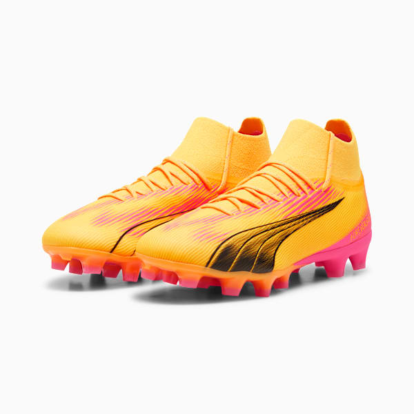 Botines de fútbol ULTRA PRO FG/AG, Sun Stream-PUMA Black-Sunset Glow, large-ARG