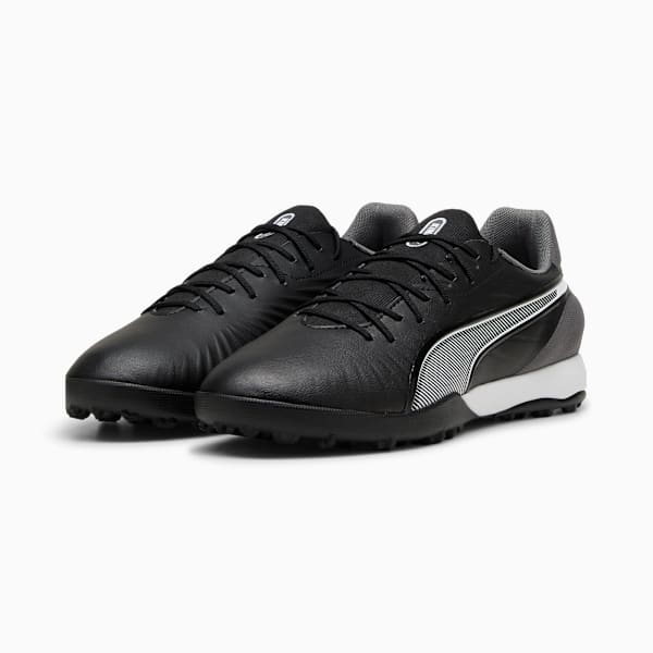 Tacos de futbol KING MATCH TT, PUMA Black-PUMA White-Cool Dark Gray, large-MEX