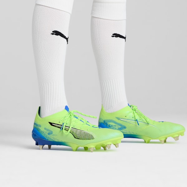 Botines de fútbol ULTRA 5 ULTIMATE MxSG, Fizzy Apple-PUMA White-Bluemazing, large-ARG