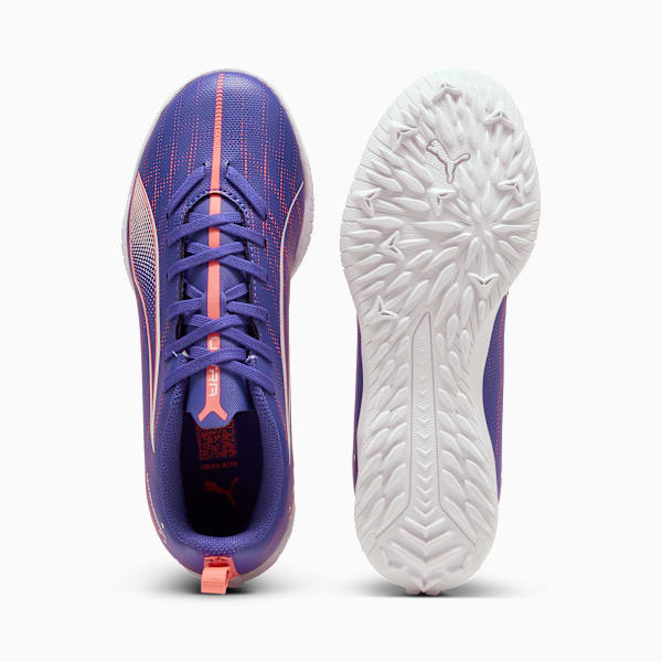 Tacos de fútbol ULTRA 5 PLAY TT juvenil, Lapis Lazuli-PUMA White-Sunset Glow, large-MEX