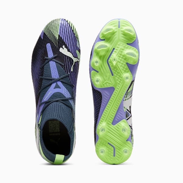 Tacos de fútbol FUTURE 7 PLAY FG/AG, Gray Skies-PUMA White-Fizzy Apple, large-MEX