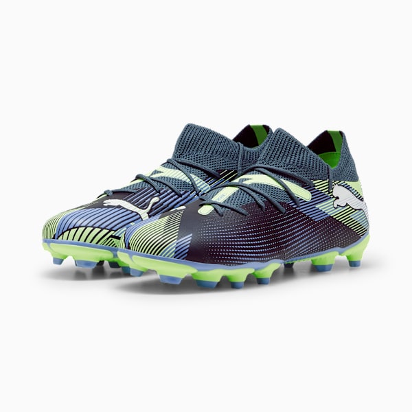 Tacos de fútbol FUTURE 7 MATCH FG/AG, Gray Skies-PUMA White-Fizzy Apple, large-MEX
