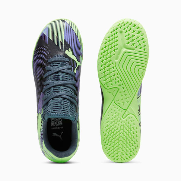 Tacos de fútbol adolescentes FUTURE 7 PLAY TT, Gray Skies-Elektro Purple-Fizzy Apple-PUMA White, large-MEX