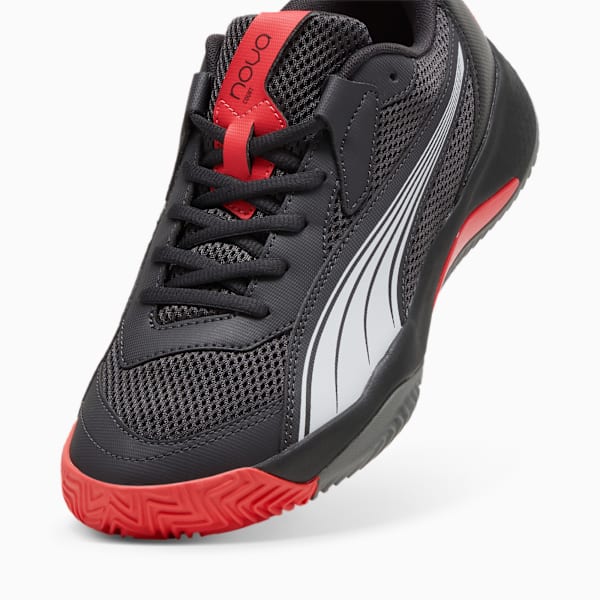 Zapatillas de Pádel NOVA Court, Flat Dark Gray-PUMA Black-Flat Medium Gray-Active Red, large-ARG