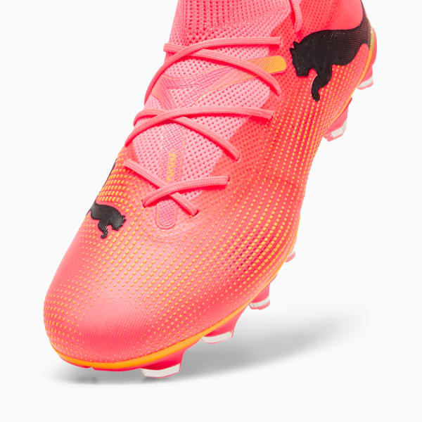 Botines de fútbol FUTURE 7 MATCH FG/AG para hombre, Sunset Glow-PUMA Black-Sun Stream, large-ARG