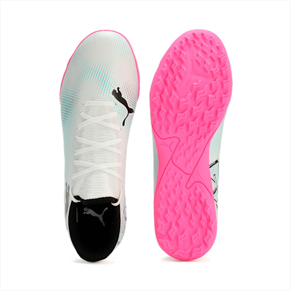 Botines de futsal FUTURE 7 PLAY TT, PUMA White-PUMA Black-Poison Pink, large-ARG