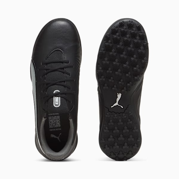 KING MATCH TT Football Boots Youth, PUMA Black-PUMA White-Cool Dark Gray, large-MEX
