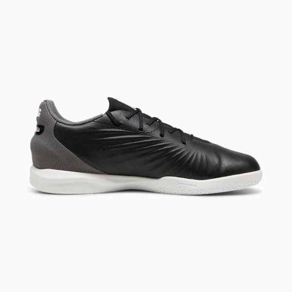 KING MATCH IT Football Boots Youth, PUMA Black-PUMA White-Cool Dark Gray, large-MEX