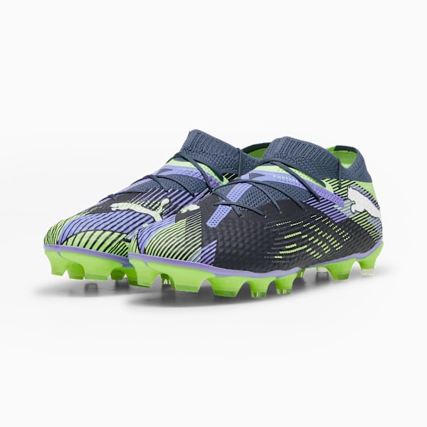 FUTURE 7 PRO+ FG/AG Football Boots, Gray Skies-PUMA White-Fizzy Apple, large-MEX