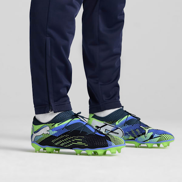 FUTURE 7 PRO+ FG/AG Football Boots, Gray Skies-PUMA White-Fizzy Apple, large-MEX
