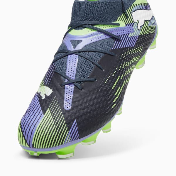 FUTURE 7 PRO+ FG/AG Football Boots, Gray Skies-PUMA White-Fizzy Apple, large-MEX