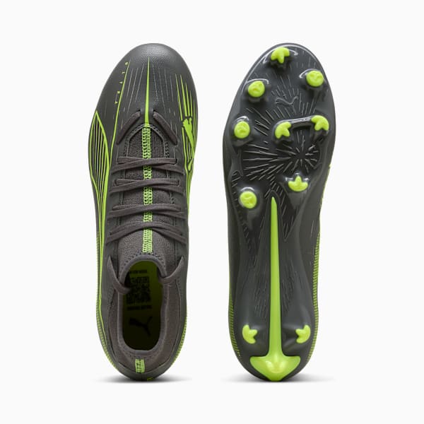 ULTRA 5 PLAY+ FG/AG Football Boots Unisex, Matte Aged Silver-Yellow Alert-Puma Aged Silver, large-ZAF