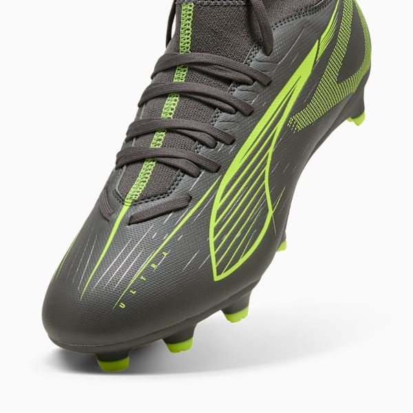 ULTRA 5 PLAY+ FG/AG Football Boots Unisex, Matte Aged Silver-Yellow Alert-Puma Aged Silver, large-ZAF