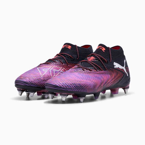 Botines de fútbol FUTURE 8 ULTIMATE MxSG, PUMA Black-PUMA White-Glowing Red, large-ARG