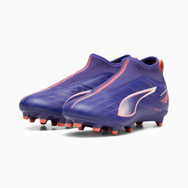 Botines de fútbol Ultra 5 Matc+LLFG/AG JR, Lapis Lazuli-PUMA White-Sunset Glow, large-ARG