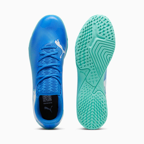 Botines de futsal FUTURE 7 PLAY IT ADP, Hyperlink Blue-Mint-PUMA White, large-ARG