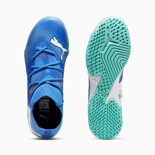 Botines Future 7 Match IT+Midjr, Bluemazing-PUMA White-Electric Peppermint, large-ARG