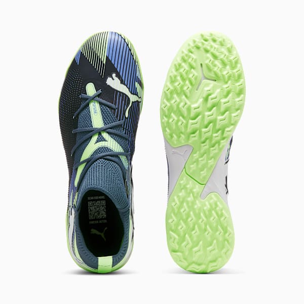 Botines de futsal Future 7 Match TT para mujer, Gray Skies-PUMA White-Fizzy Apple, large-ARG