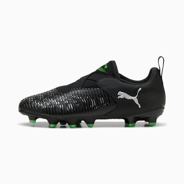 Tacos de fútbol FUTURE 8 MATCH LL FG/AG para adolescentes, PUMA Black-Cool Light Gray-Fluo Green, large-MEX