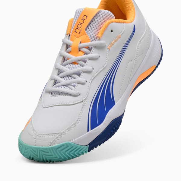 Tenis de pádel NOVA Smash, PUMA White-Vivid Blue-Heat Fire-PUMA Black, large-MEX