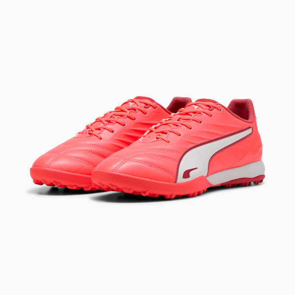 Tacos de fútbol KING MATCH TT, Glowing Red-PUMA White-Red Fire, large-MEX