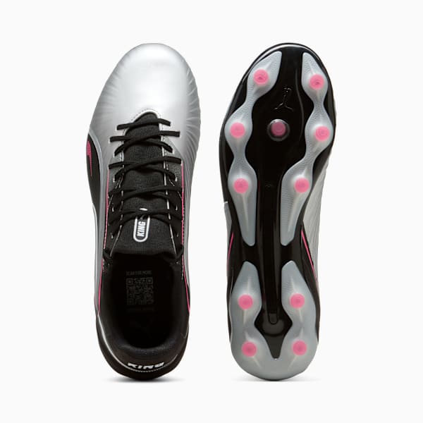 Tacos de fútbol KING MATCH FG/AG, PUMA Silver-PUMA Black-Sun Struck-PUMA White, large-MEX
