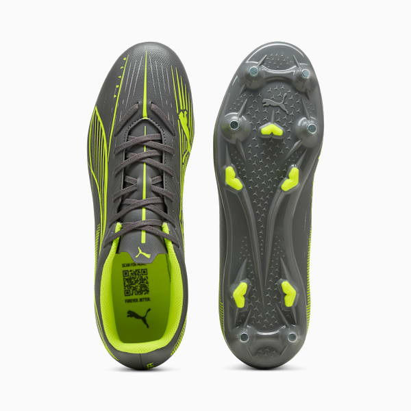 ULTRA 5 PLAY MxSG Football Boots Unisex, Matte Aged Silver-Yellow Alert-Puma Aged Silver, large-ZAF