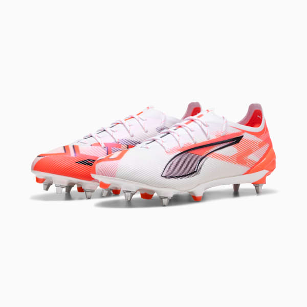 Botines de fútbol ULTRA 5 ULTIMATE MxSG, PUMA White-PUMA Black-Glowing Red, large-ARG
