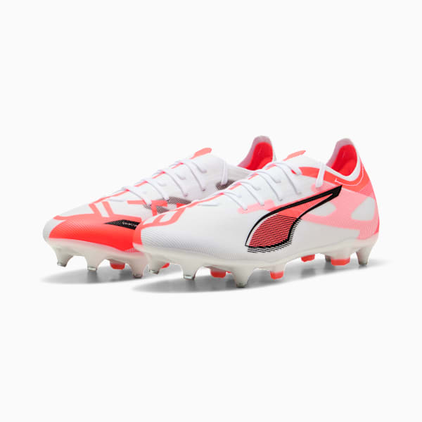Botines de fútbol ULTRA 5 MATCH MxSG, PUMA White-PUMA Black-Glowing Red, large-ARG