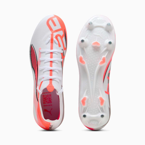 Botines de fútbol ULTRA 5 MATCH MxSG, PUMA White-PUMA Black-Glowing Red, large-ARG
