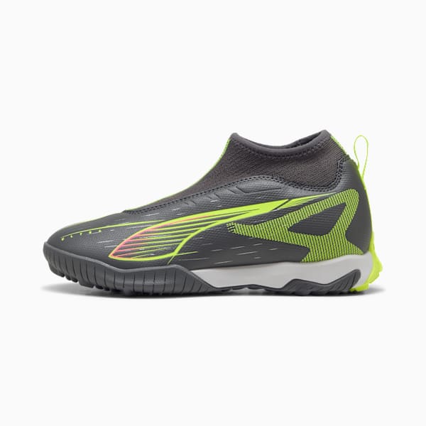 Tacos de fútbol ULTRA 5 MATCH+  TT Mid, Matte Aged Silver-Yellow Alert-Puma Aged Silver, large-MEX