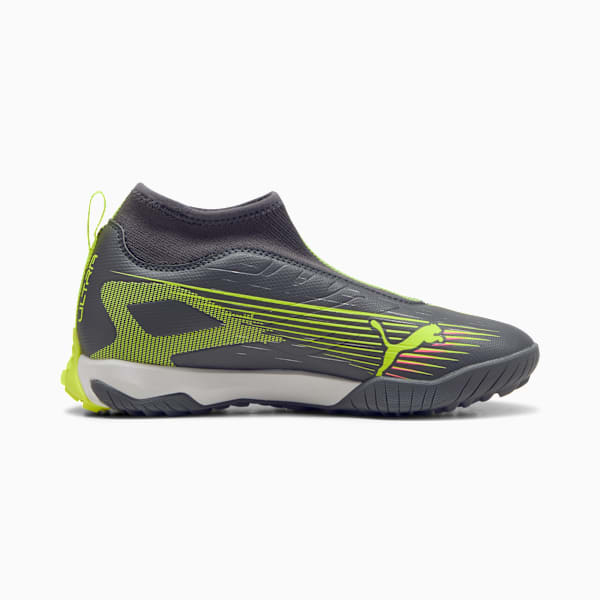 Tacos de fútbol ULTRA 5 MATCH+  TT Mid, Matte Aged Silver-Yellow Alert-Puma Aged Silver, large-MEX