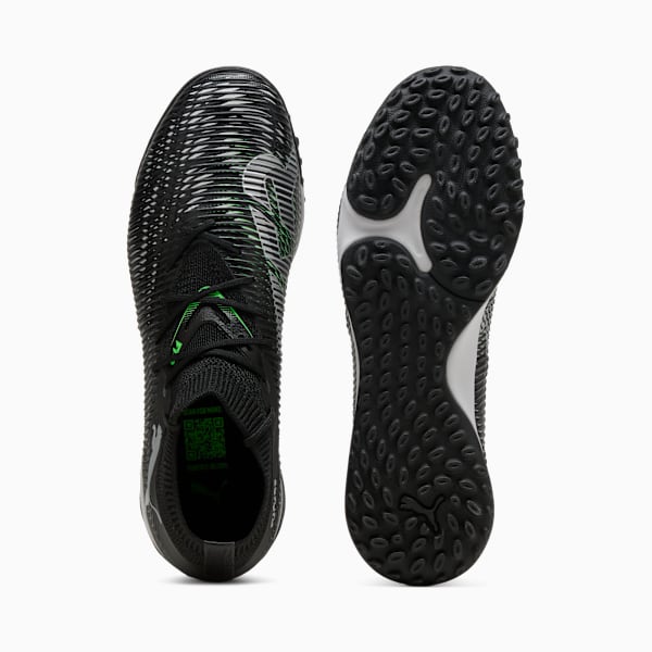Tacos de fútbol FUTURE 8 MATCH TT, PUMA Black-Cool Light Gray-Fluo Green, large-MEX