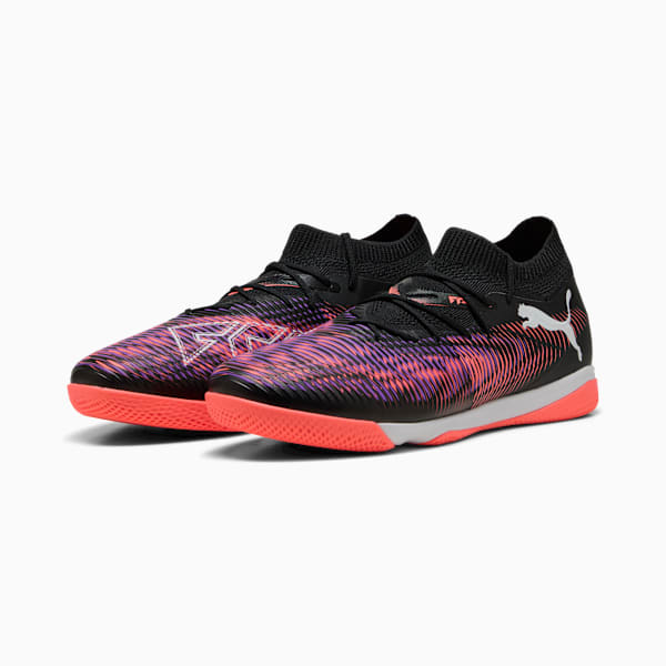 Tacos de fútbol FUTURE 8 MATCH IT, PUMA Black-PUMA White-Glowing Red, large-MEX