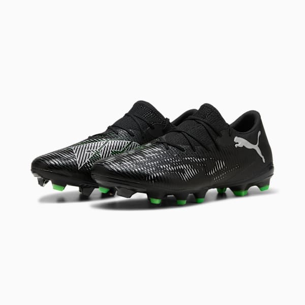 Tacos de fútbol FUTURE 8 MATCH FG/AG Low, PUMA Black-Cool Light Gray-Fluo Green, large-MEX