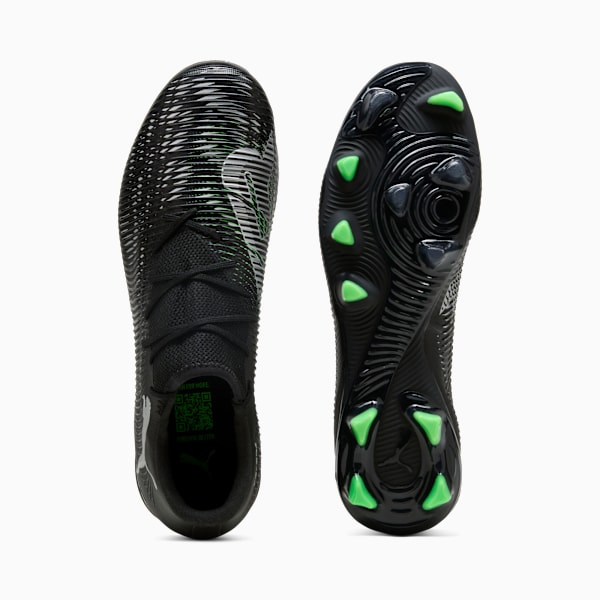 Tacos de fútbol FUTURE 8 MATCH FG/AG Low, PUMA Black-Cool Light Gray-Fluo Green, large-MEX