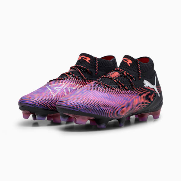 FUTURE 8 ULTIMATE FG Football Boots Women, PUMA Black-PUMA White-Glowing Red, large-MEX