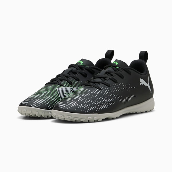 Tacos de fútbol adolescente FUTURE 8 PLAY TT para adolescentes, PUMA Black-Cool Light Gray-Fluo Green, large-MEX