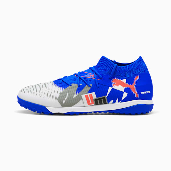 Tacos de fútbol FUTURE 8 MATCH FOREVER TT, PUMA White-Ultra Blue-Feather Gray-PUMA Black-Glowing Red, large-MEX
