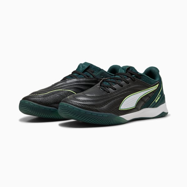 Botín de fútbol sala IBERO unisex, PUMA Black-Green Terrain-Fizzy Light, large-ARG