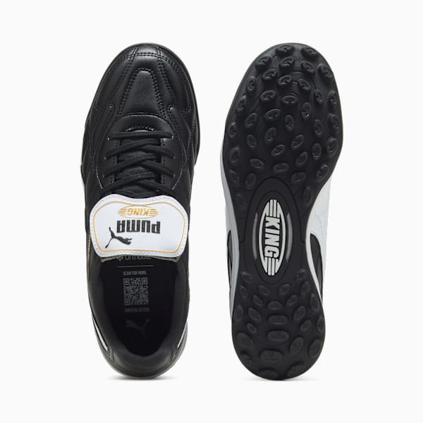 Tacos de fútbol KING LIGA TT, PUMA Black-PUMA White-PUMA Silver, large-MEX