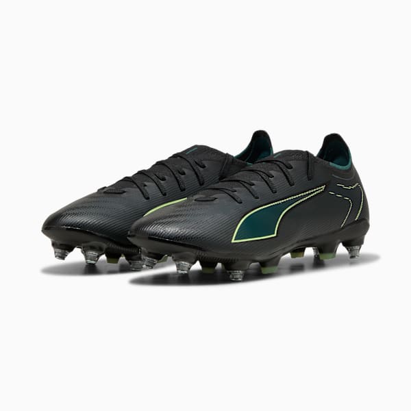 ULTRA 6 MATCH MxSG Football Boots Unisex, PUMA Black-Fizzy Light-Green Terrain, large-ZAF