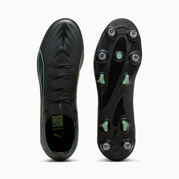 ULTRA 6 MATCH MxSG Football Boots Unisex, PUMA Black-Fizzy Light-Green Terrain, large-ZAF
