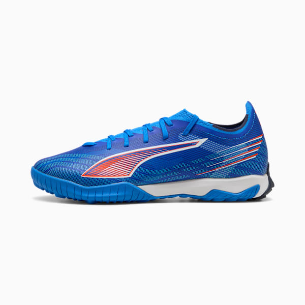 Tacos de fútbol ULTRA 6 MATCH TT, Ultra Blue-PUMA White-Glowing Red, large-MEX