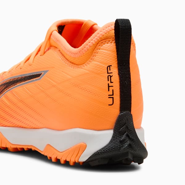 Tacos de fútbol ULTRA 6 MATCH TT Mid para adolescentes, Heat Fire-PUMA Black-Glowing Red, large-MEX