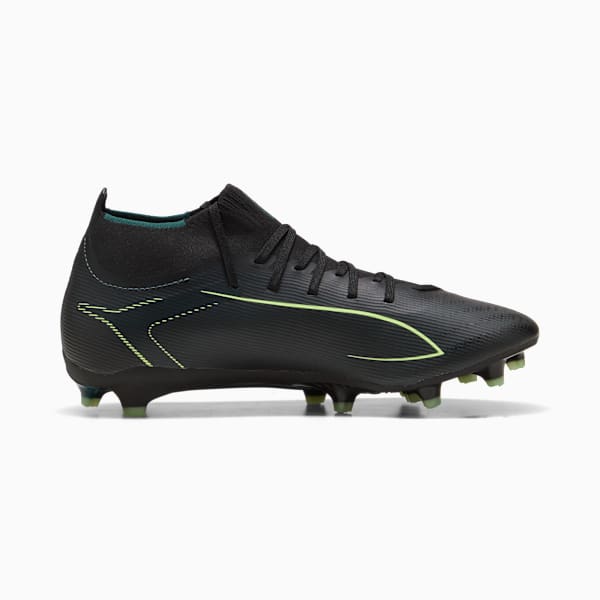 ULTRA 6 MATCH+ FG/AG Football Boots Unisex, PUMA Black-Fizzy Light-Green Terrain, large-ZAF
