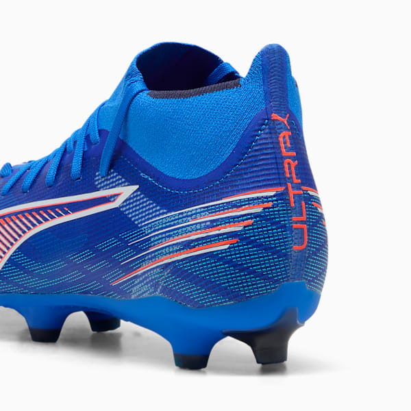Tacos de fútbol ULTRA 6 MATCH+ FG/AG para mujer, Ultra Blue-PUMA White-Glowing Red, large-MEX